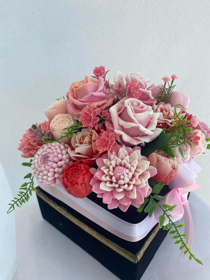 Extra Large Luxury Soap Flower Basket – Handcrafted Art for Generous Gatherings